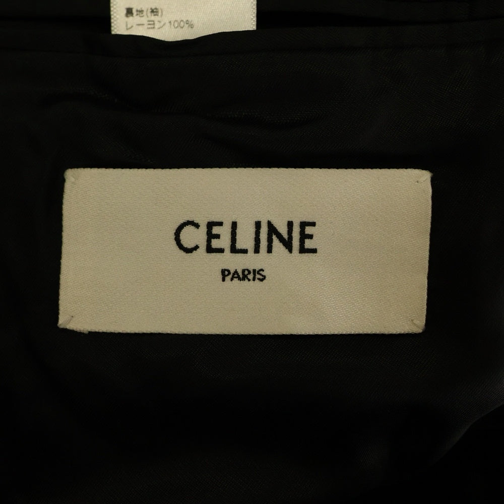 CELINE(セリーヌ) ピークドラペル ストライプ 6Bダブルテーラードジャケット 2V52F503R