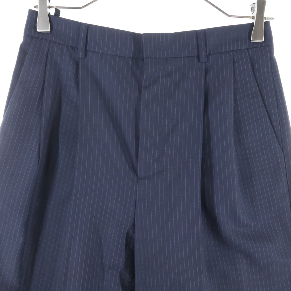 CELINE(セリーヌ) ストライプ スラックスパンツ ネイビー 2P718503R