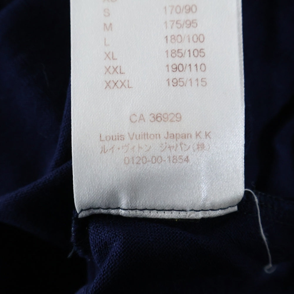 LOUIS VUITTON(ルイヴィトン) 16SS ロゴ刺繍 半袖ポロシャツ ネイビー RM161 JOA H9Y64W