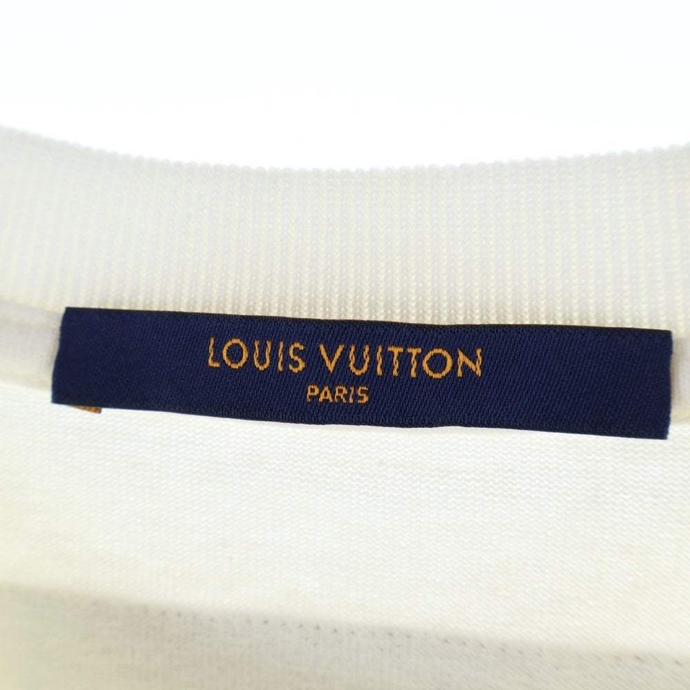 LOUIS VUITTON(ルイヴィトン) 21AW TOURIST VS PURIST フェルトロゴ 半袖Tシャツ カットソー ホワイト RM212 NPL HLY85W