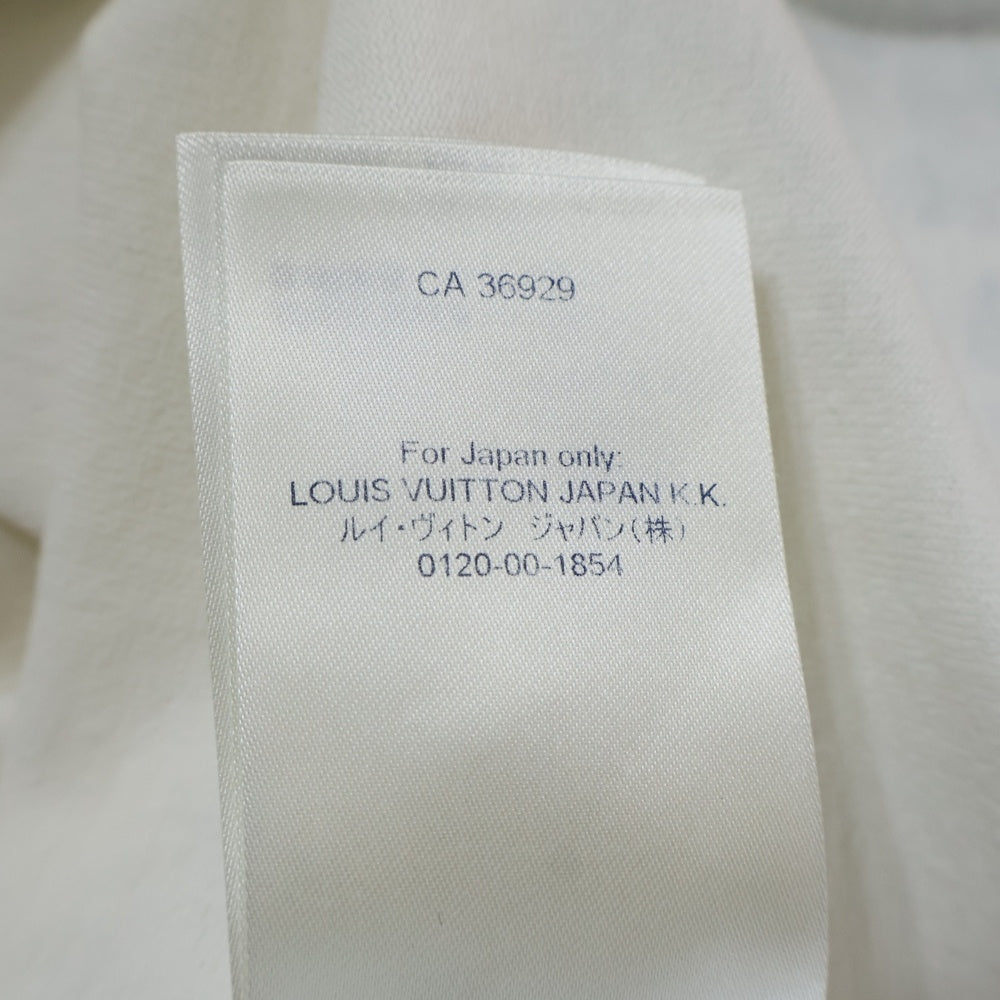 LOUIS VUITTON(ルイヴィトン) 21AW TOURIST VS PURIST フェルトロゴ 半袖Tシャツ カットソー ホワイト RM212 NPL HLY85W