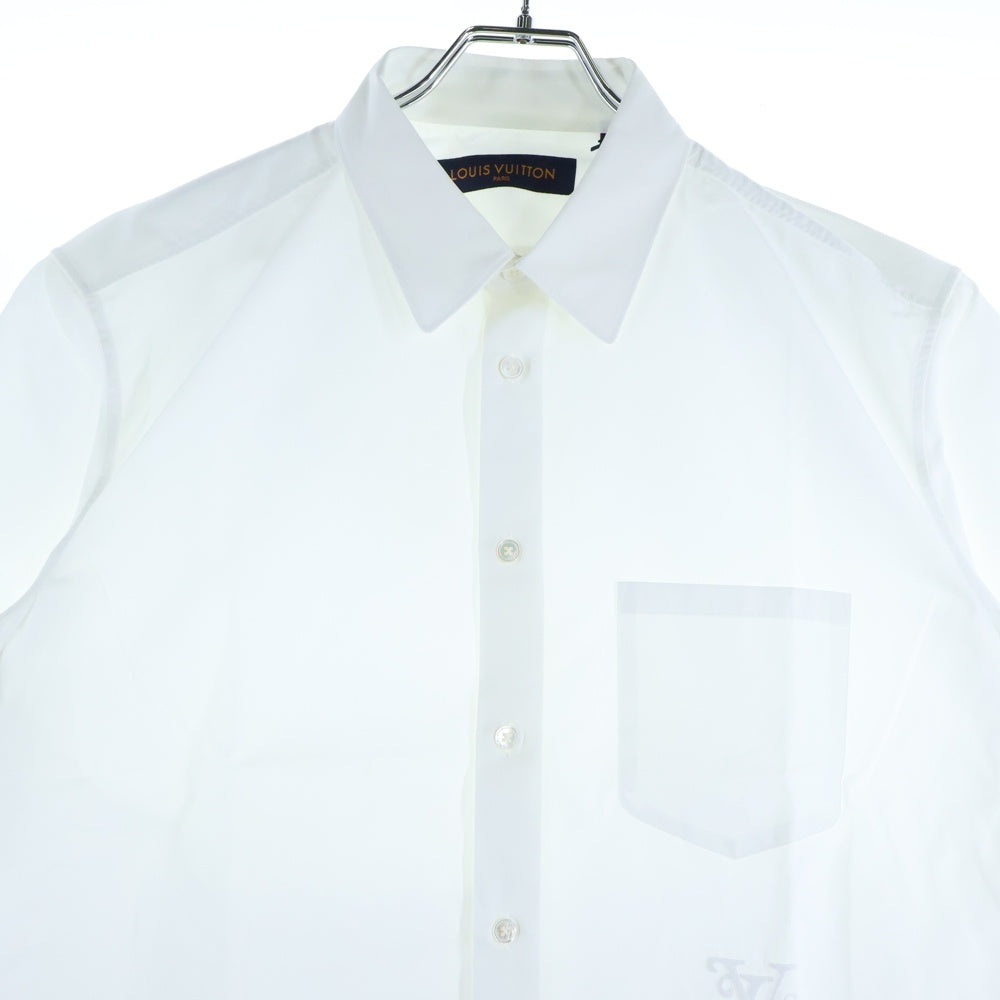 LOUIS VUITTON(ルイヴィトン) 20AW ×NIGO ニゴ 刺繍デザイン 半袖シャツ ホワイト RM202M NLZ HJS09W