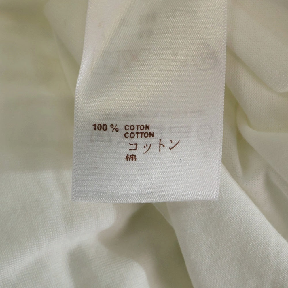 LOUIS VUITTON(ルイヴィトン) 14AW Vネック LVロゴ刺繍 クルーネック半袖Tシャツ カットソー ホワイト RM142Q H6Y42WJC8