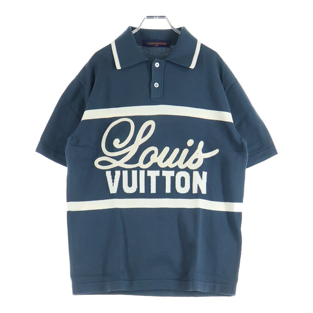 LOUIS VUITTON(ルイヴィトン) 22AW サイクリングポロ ジャガード 半袖ポロシャツ カットソー グレー RM222 F96 HNN61W