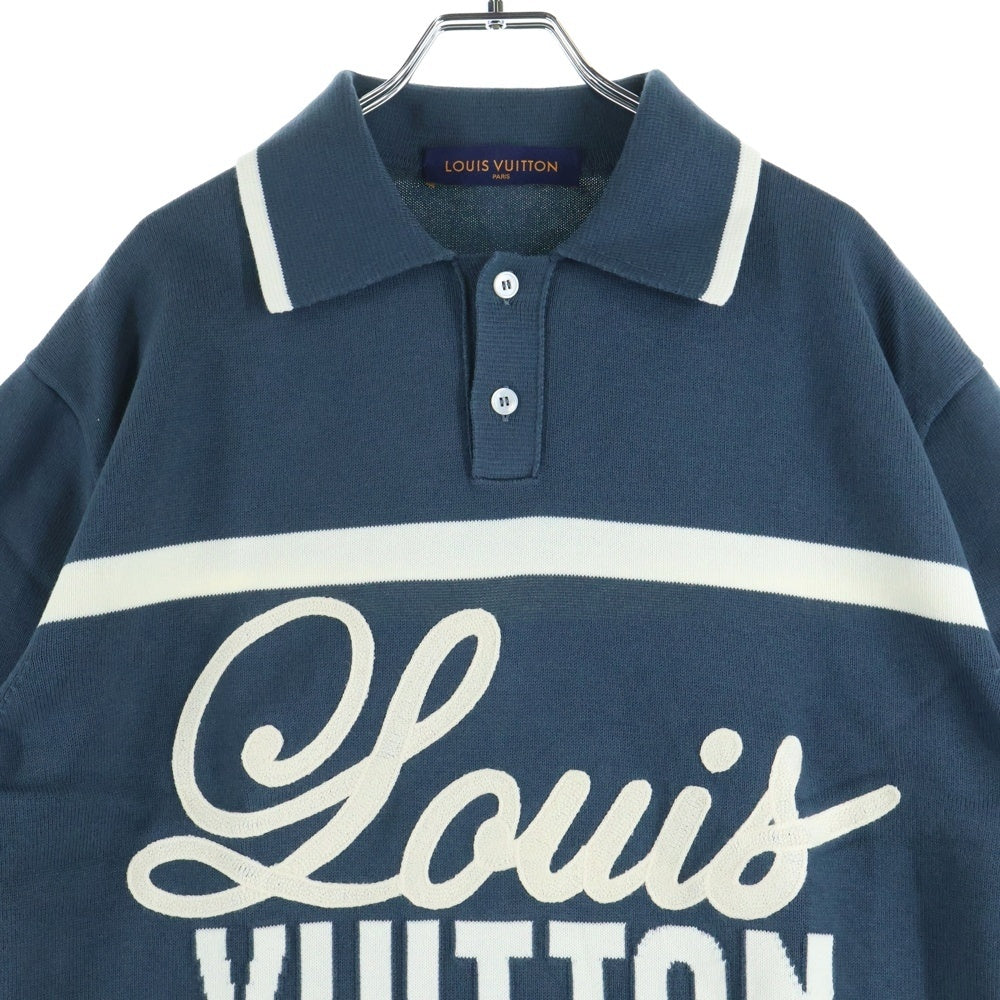 LOUIS VUITTON(ルイヴィトン) 22AW サイクリングポロ ジャガード 半袖ポロシャツ カットソー グレー RM222 F96 HNN61W