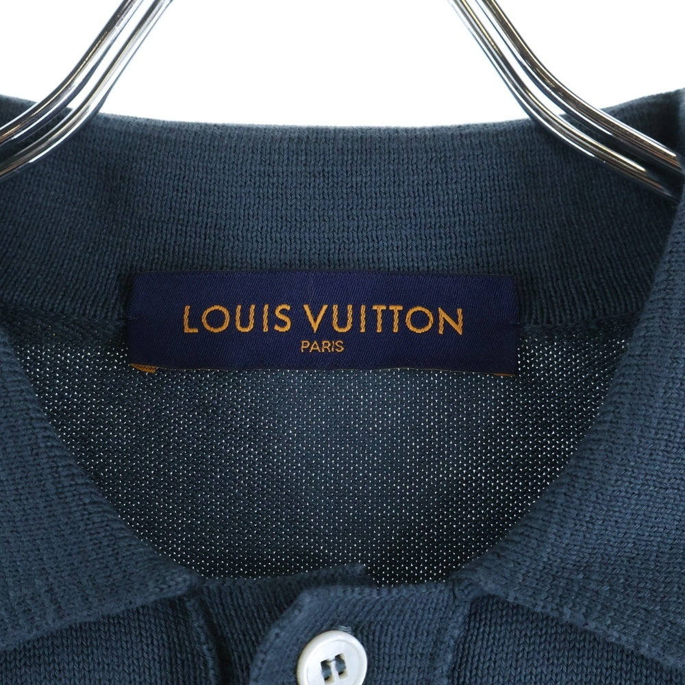 LOUIS VUITTON(ルイヴィトン) 22AW サイクリングポロ ジャガード 半袖ポロシャツ カットソー グレー RM222 F96 HNN61W