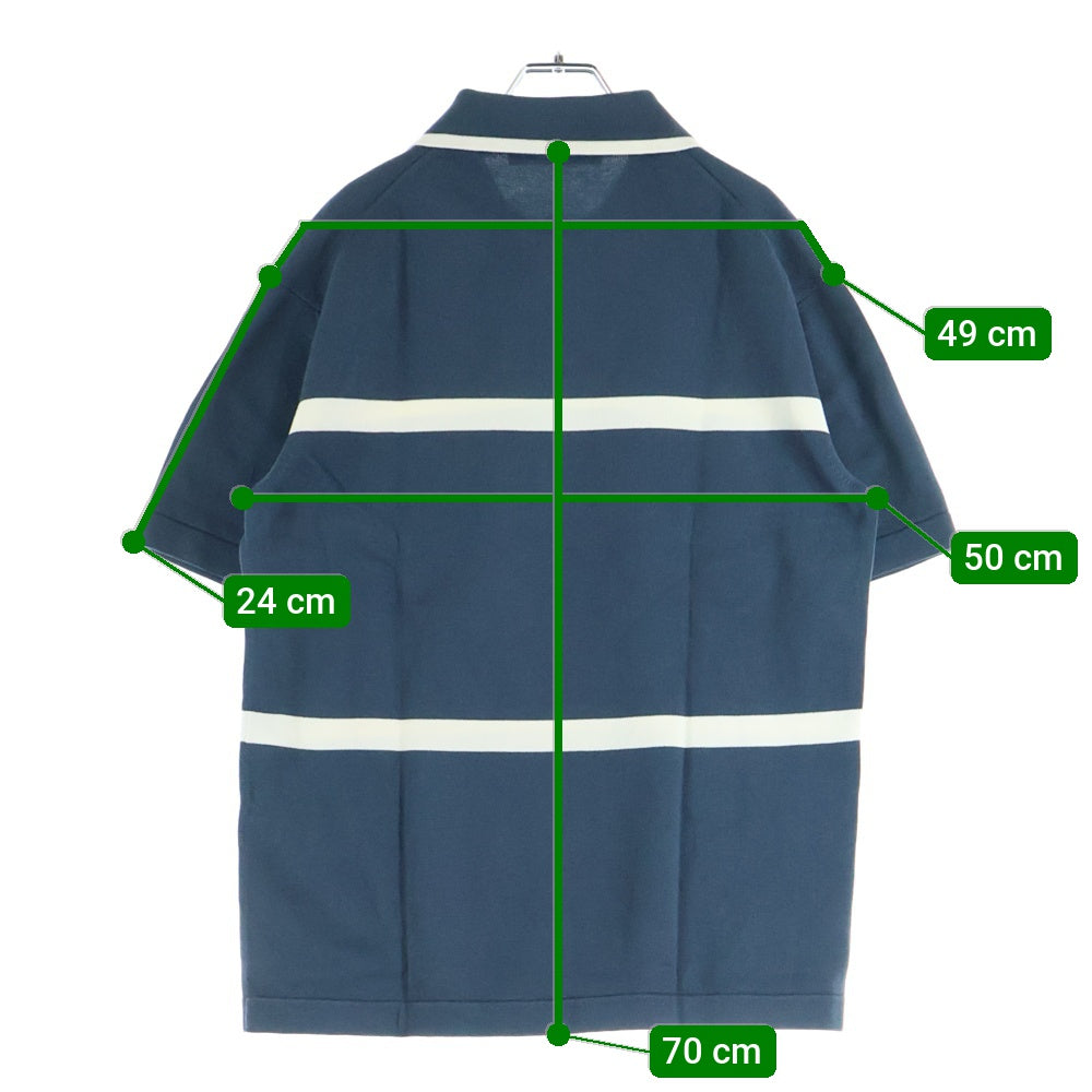 LOUIS VUITTON(ルイヴィトン) 22AW サイクリングポロ ジャガード 半袖ポロシャツ カットソー グレー RM222 F96 HNN61W