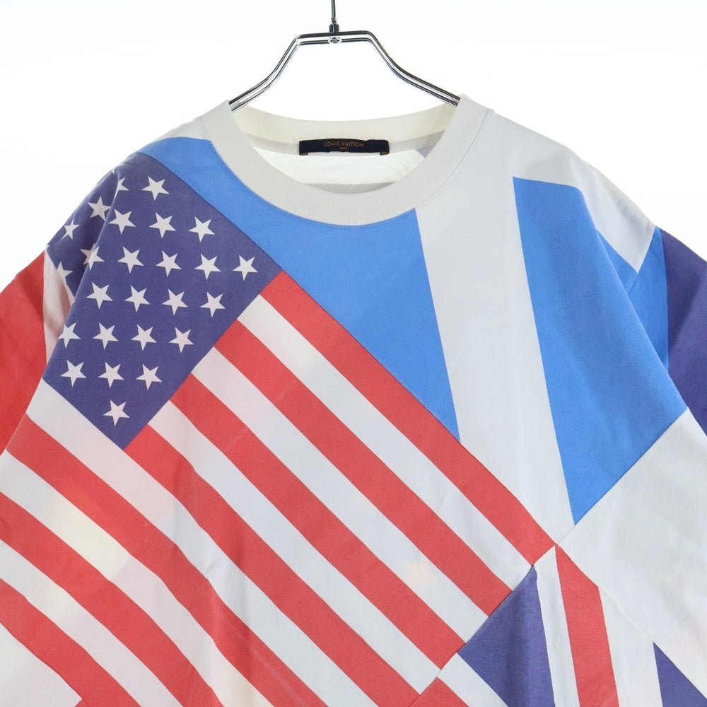 LOUIS VUITTON(ルイヴィトン) 19AW 総柄プリント クルーネック半袖Tシャツ カットソー マルチ RM192 NPG HHY81W