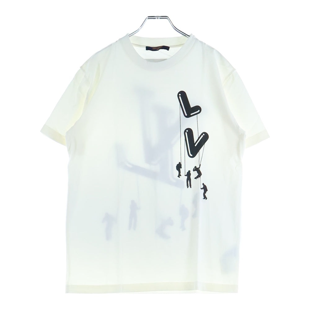 LOUIS VUITTON(ルイヴィトン) 21SS LVフロウティングプリント 半袖Tシャツ カットソー ホワイト RM211 NPG HKY86W