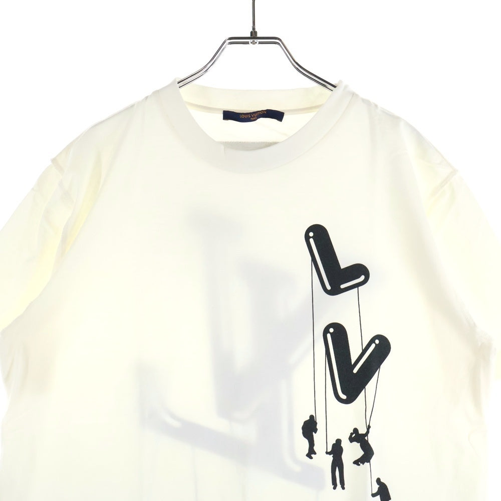 LOUIS VUITTON(ルイヴィトン) 21SS LVフロウティングプリント 半袖Tシャツ カットソー ホワイト RM211 NPG HKY86W