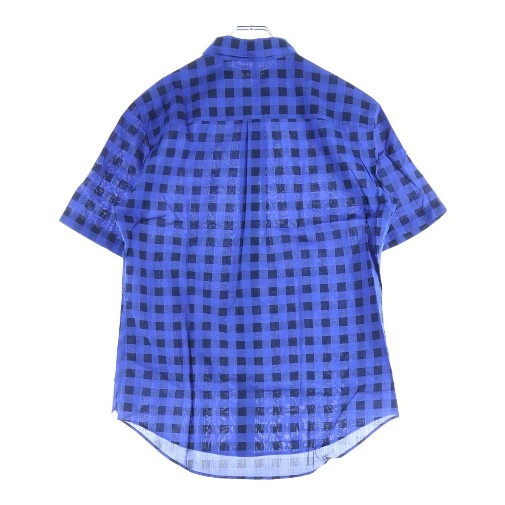 LOUIS VUITTON(ルイヴィトン) 13SS ダミエ 半袖シャツ ブルー RM131M H3SH35BPZ