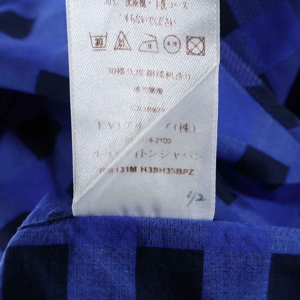 LOUIS VUITTON(ルイヴィトン) 13SS ダミエ 半袖シャツ ブルー RM131M H3SH35BPZ