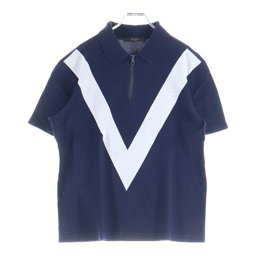 LOUIS VUITTON(ルイヴィトン) アメリカズカップ Vロゴ 半袖ポロシャツ ネイビー H9Y67WJII