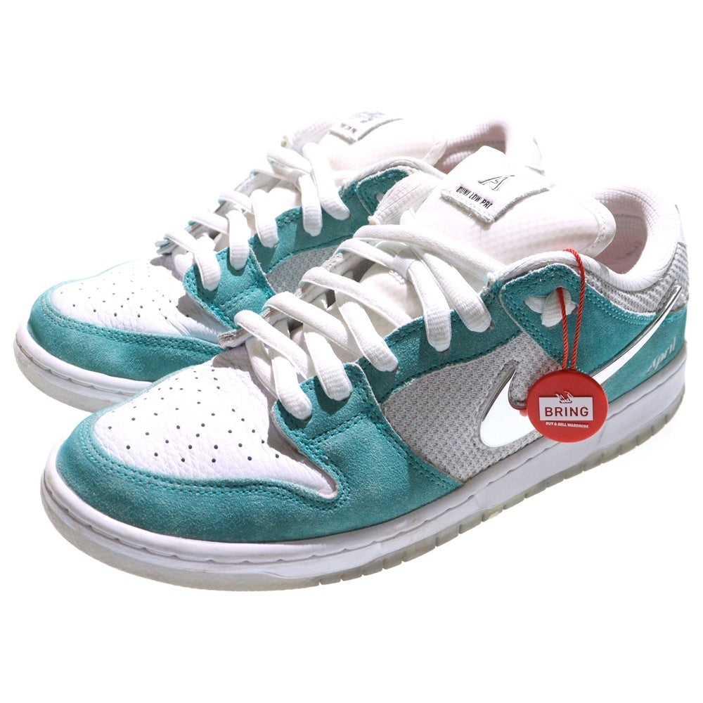 NIKE SB(ナイキエスビー) DUNK LOW PRO QS APRIL SKATEBOARDS ダンクロー エイプリルスケートボード ローカットスニーカー ライトグリーン US9.5/27.5cm FD2562-400