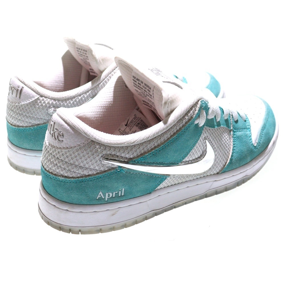 NIKE SB(ナイキエスビー) DUNK LOW PRO QS APRIL SKATEBOARDS ダンクロー エイプリルスケートボード ローカットスニーカー ライトグリーン US9.5/27.5cm FD2562-400