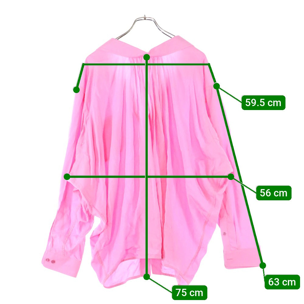 BALENCIAGA(バレンシアガ) スウィングシャツ オーバーサイズ 長袖シャツ ピンク 601836