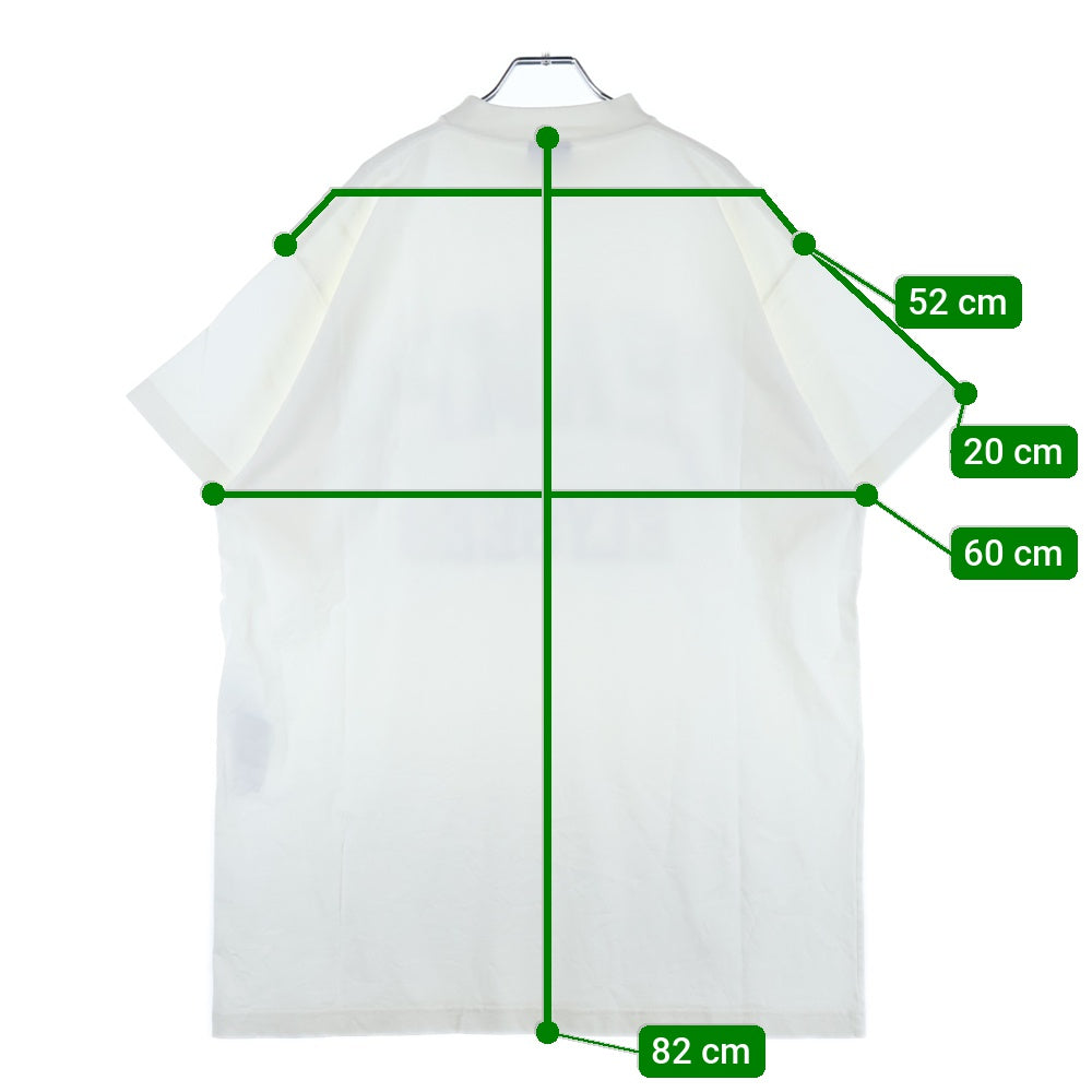 BALENCIAGA(バレンシアガ) 25SS Over Champs-Elysees T-Shirt フロントプリント 半袖Tシャツ カットソー ホワイト 787349 TRVN1