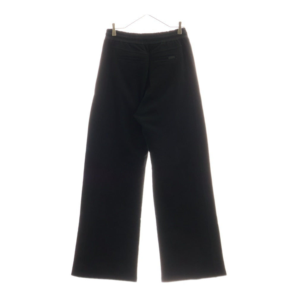 SAINT LAURENT PARIS(サンローランパリ) 23AW レザーパッチ ストレート スウェットパンツ ブラック 752237 Y36SW