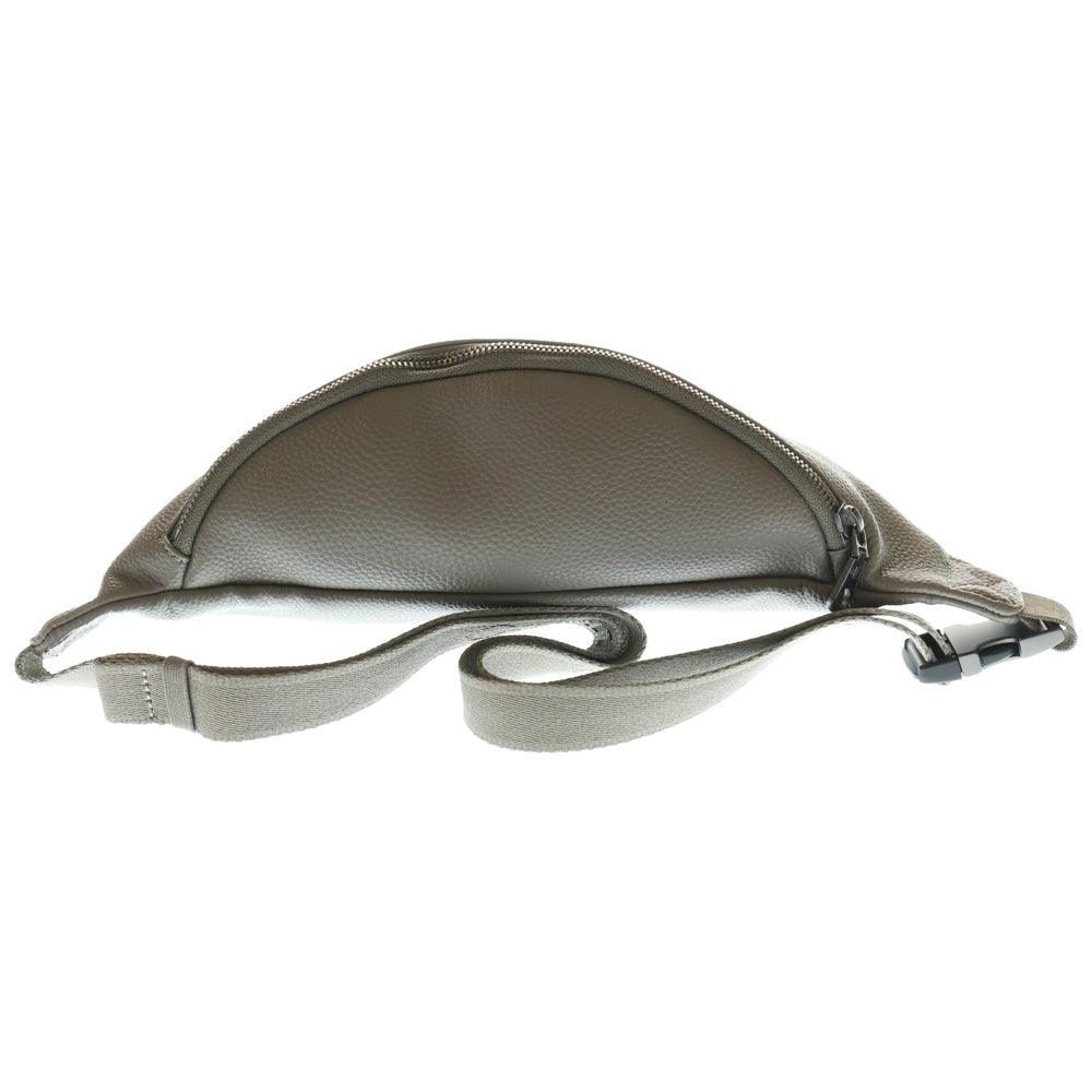 Calvin Klein(カルバンクライン) ロゴエンボス ウエスト レザーショルダーバッグ グレー 4G3011G