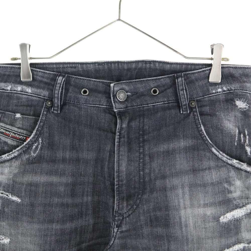 DIESEL(ディーゼル) Krooley jogg jeans ダメージ加工 スキニーデニムパンツ グレー