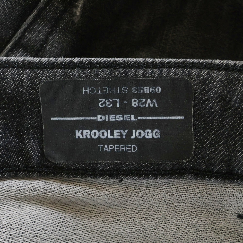 DIESEL(ディーゼル) Krooley jogg jeans ダメージ加工 スキニーデニムパンツ グレー