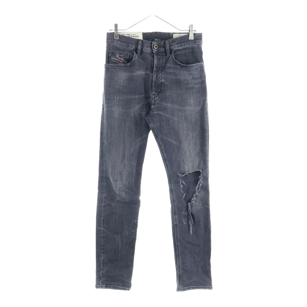 DIESEL(ディーゼル) D-EETAR ダメージ加工 スキニーデニムパンツ グレー