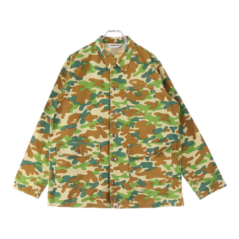 A BATHING APE(アベイシングエイプ) カモ柄 長袖シャツ マルチ