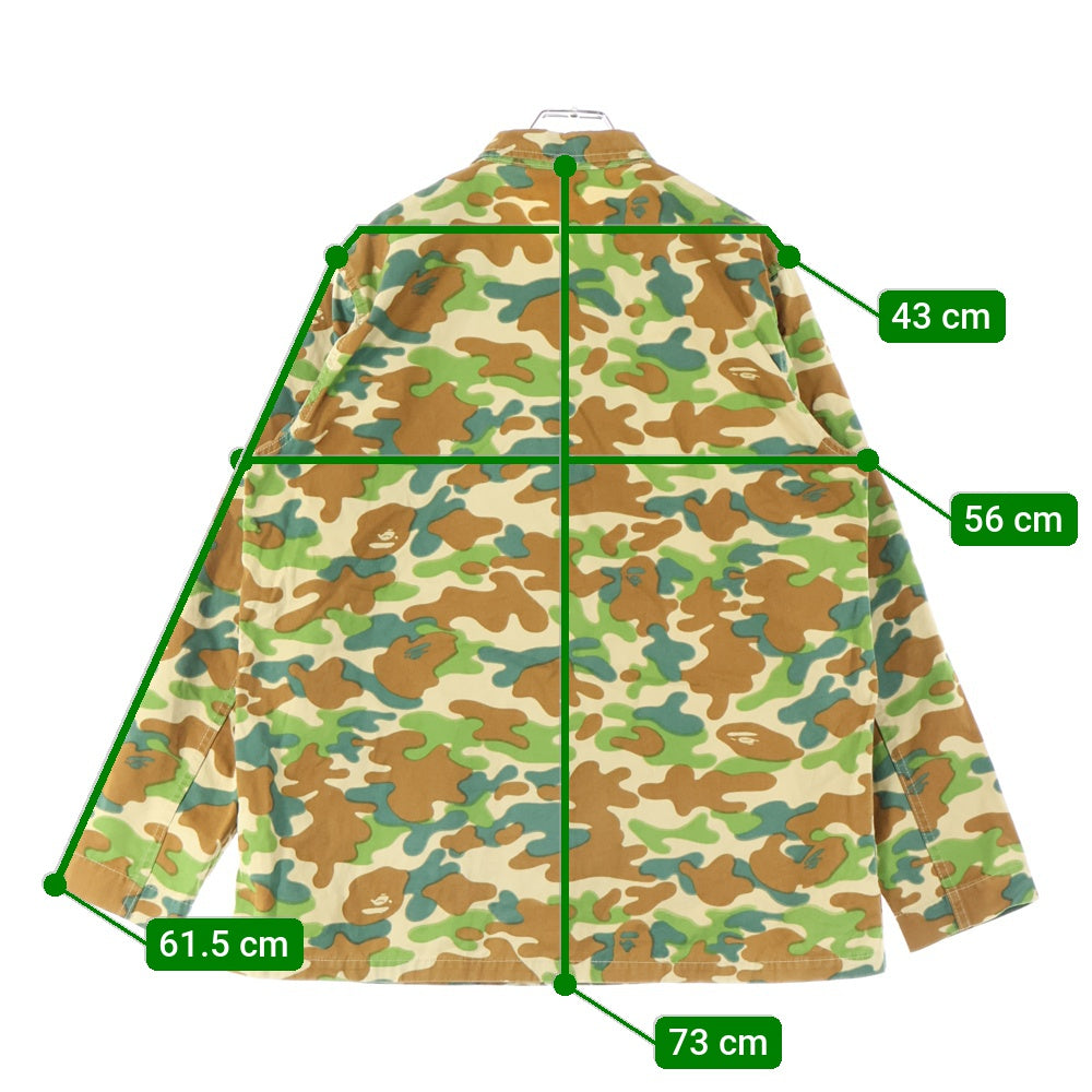 A BATHING APE(アベイシングエイプ) カモ柄 長袖シャツ マルチ