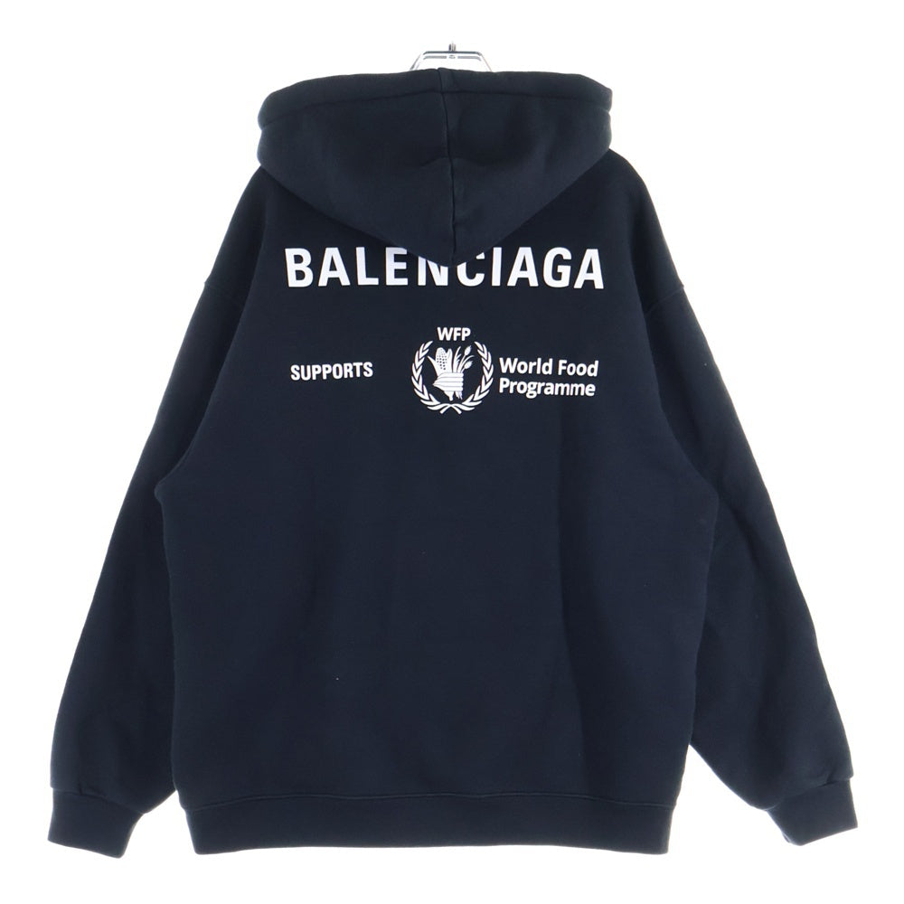 BALENCIAGA(バレンシアガ) 20AW WFP 裏起毛スウェットプルオーバーパーカー フーディー ブラック 600583 THV83