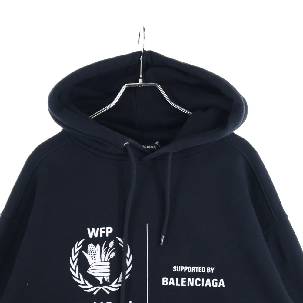 BALENCIAGA(バレンシアガ) 20AW WFP 裏起毛スウェットプルオーバーパーカー フーディー ブラック 600583 THV83