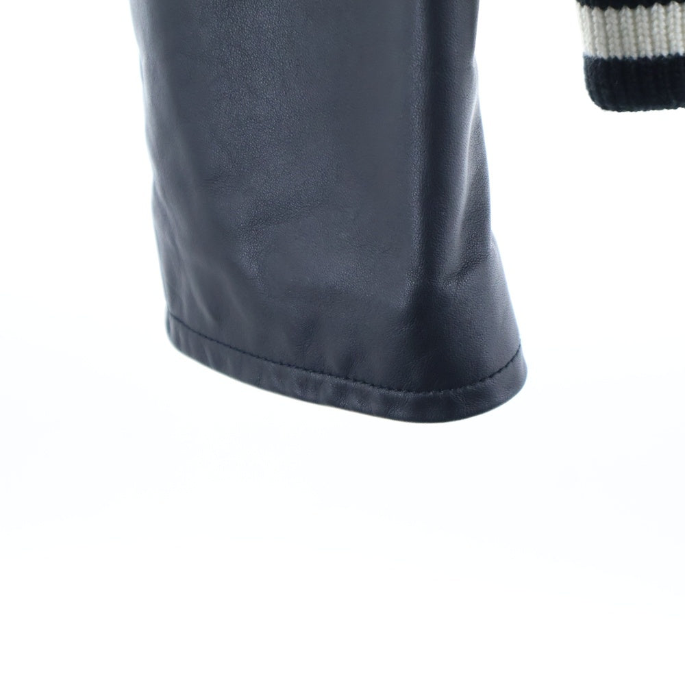 GIVENCHY(ジバンシィ) ボア切り替え ジップアップラムレザージャケット ブラック 17F 0303 448