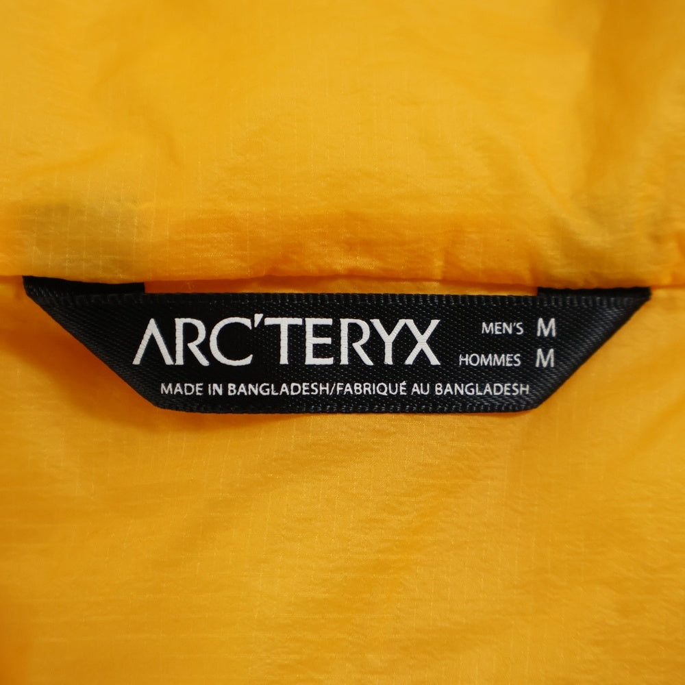 ARC'TERYX(アークテリクス) ATOM AR HOODY ナイロン 中綿ジャケット イエロー 02T-93102