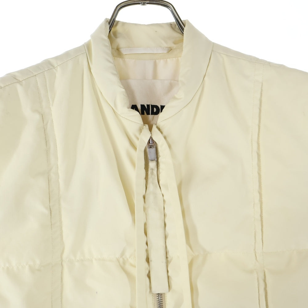 JIL SANDER +(ジルサンダープラス) ジップアップダウンベスト ジャケット アイボリー JPPU440194