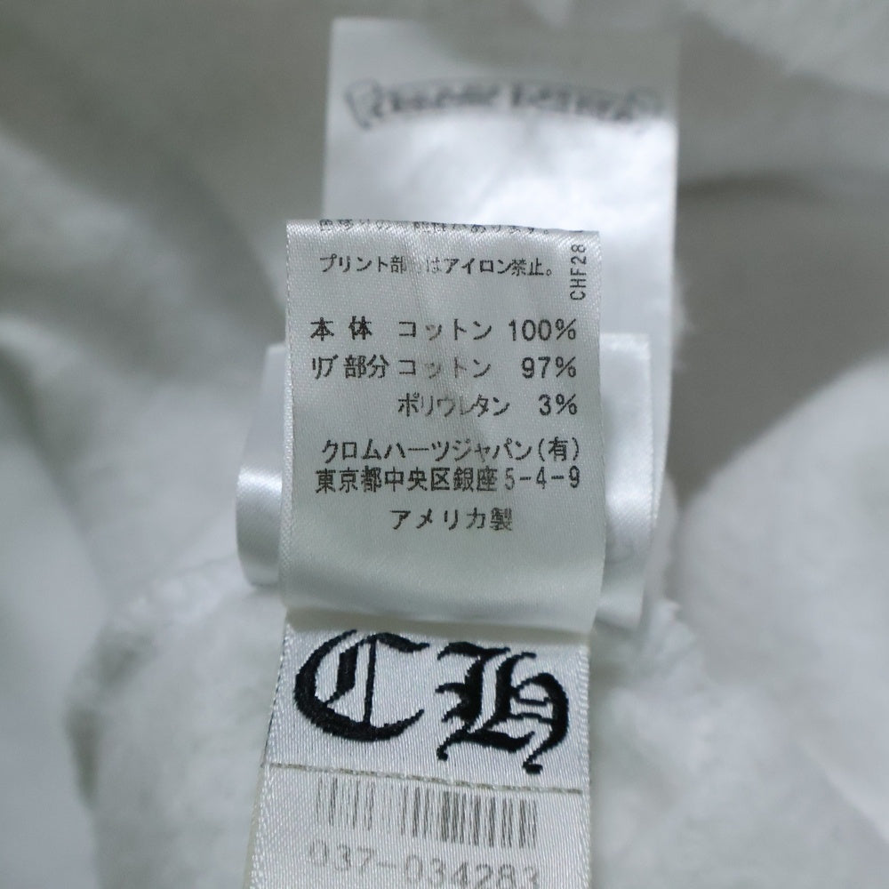 CHROME HEARTS(クロムハーツ) SWTSHRT 袖ロゴプリントクルーネックロゴ スウェット ホワイト