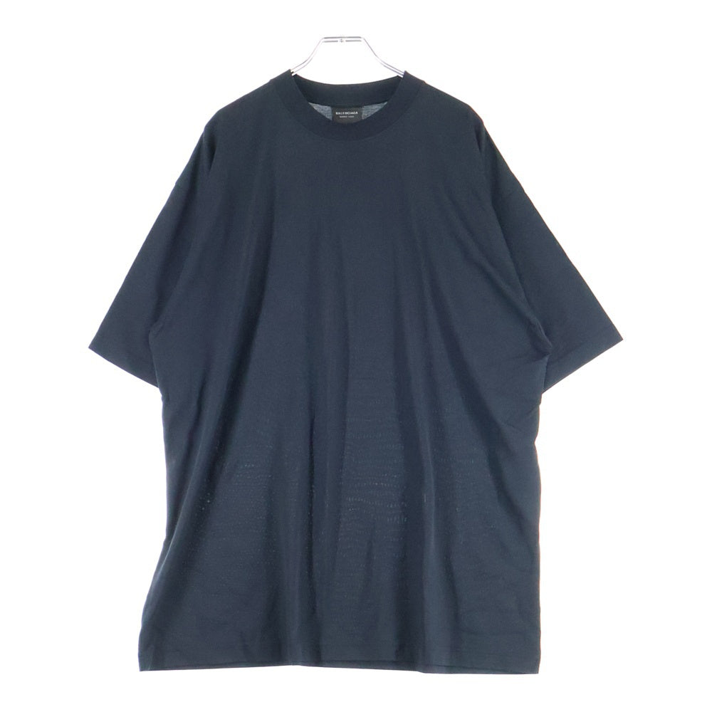 BALENCIAGA(バレンシアガ) ケアラベル バックプリント 半袖Tシャツ ブラック 724514 TNVL9