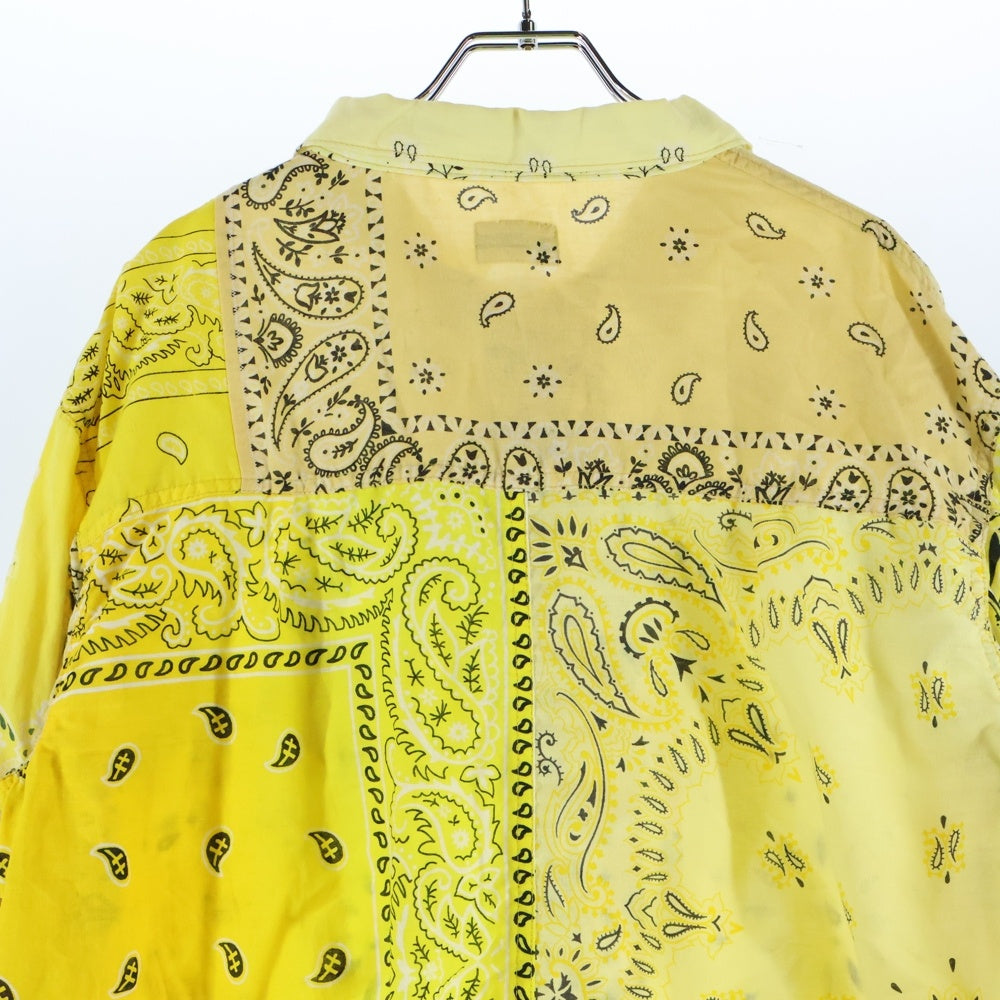 KAPITAL(キャピタル) バンダナ パッチワーク トラッカージャケット イエロー KOR808LJ01