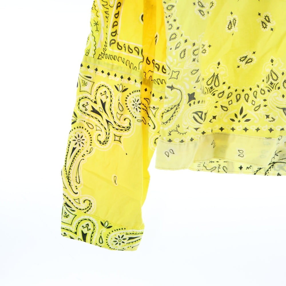 KAPITAL(キャピタル) バンダナ パッチワーク トラッカージャケット イエロー KOR808LJ01