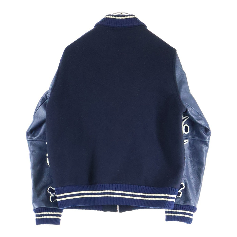 UNDERCOVER(アンダーカバー) 01AW DAVE期 Jacket 袖レザーパッチ スタジャン ブルゾン S322