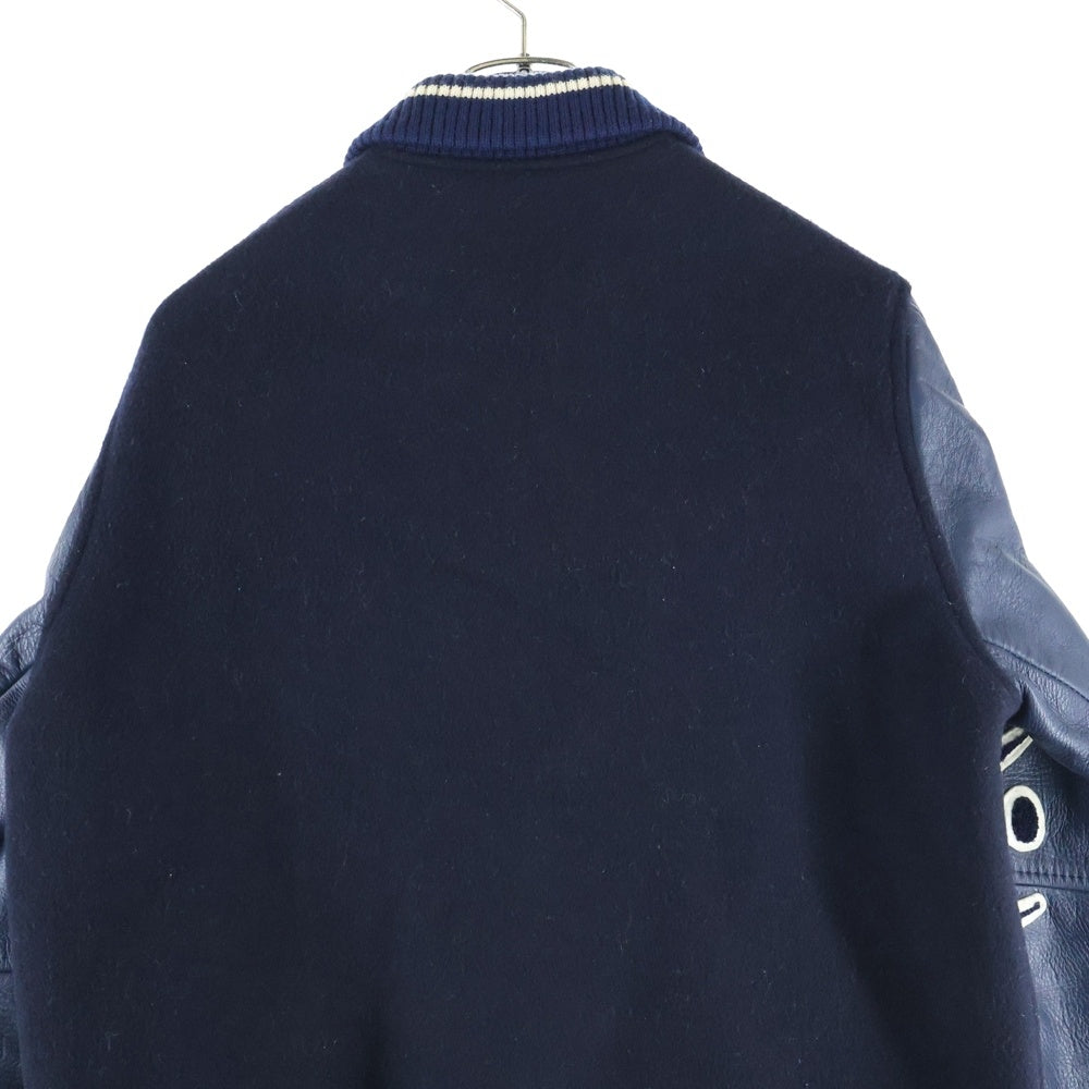 UNDERCOVER(アンダーカバー) 01AW DAVE期 Jacket 袖レザーパッチ スタジャン ブルゾン S322