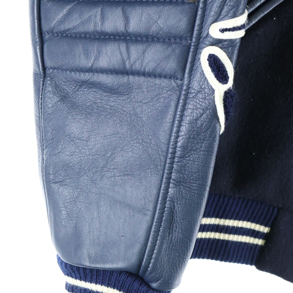 UNDERCOVER(アンダーカバー) 01AW DAVE期 Jacket 袖レザーパッチ スタジャン ブルゾン S322