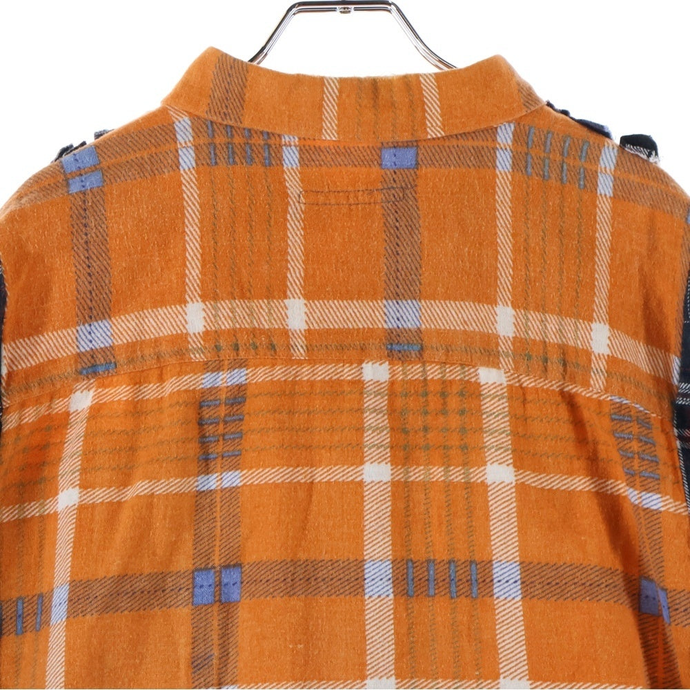 Rebuild by needles(リビルドバイニードルス) Flannel Shirt チェック柄 ネルシャツ 長袖シャツ マルチカラー GL293