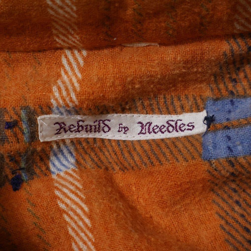 Rebuild by needles(リビルドバイニードルス) Flannel Shirt チェック柄 ネルシャツ 長袖シャツ マルチカラー GL293