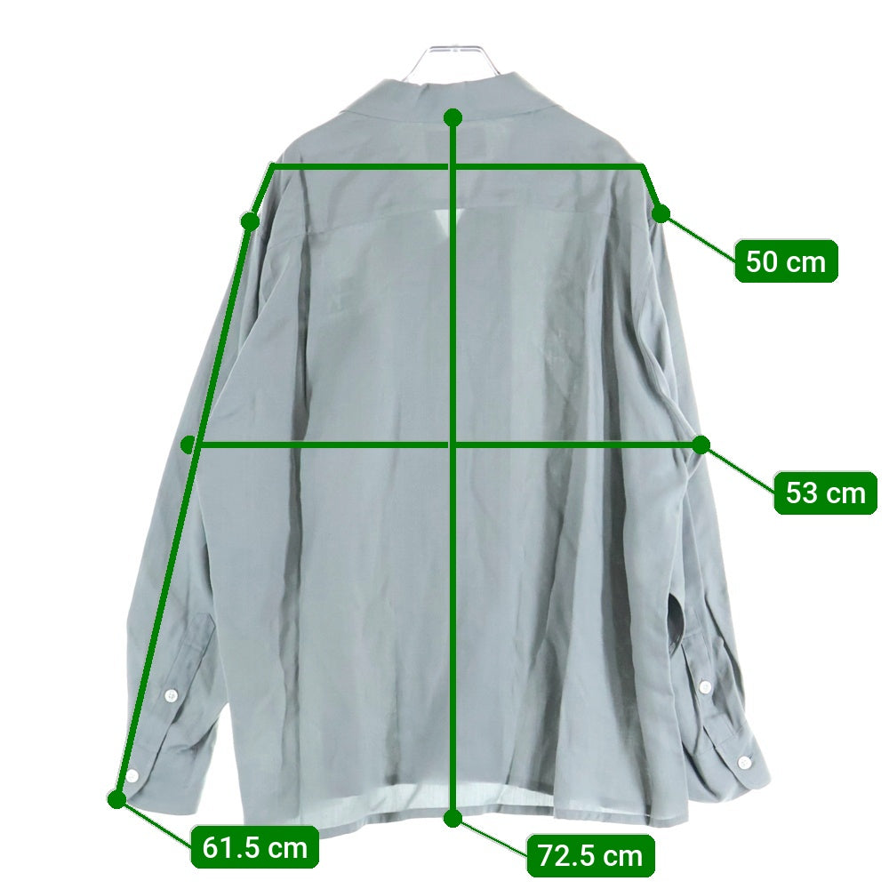 WACKO MARIA(ワコマリア) 24SS 50'S SHIRT L/S -TYPE 2 長袖シャツ グレー 24SS-WMS-OC07