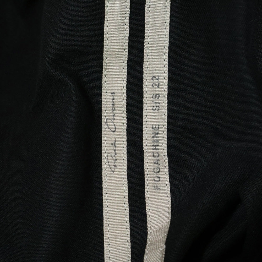 Rick Owens(リックオウエンス) 22SS COTTON TWILL OUTER SHIRT コットンツイルアウターシャツ ブラック RU01B1729-DLX