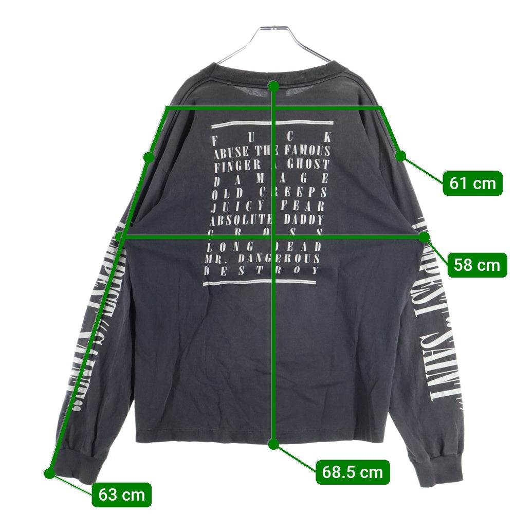 SAINT MICHAEL(セントマイケル) 24AW TEMPEST LS TEE ロングスリーブクルーネックTシャツ