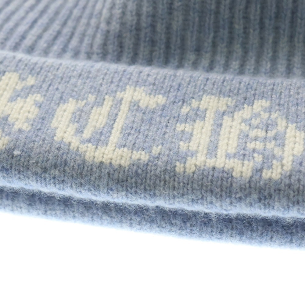 CHROME HEARTS(クロムハーツ) スターボール付きニット帽 BIG DADDY ビッグ ダディ ブルー