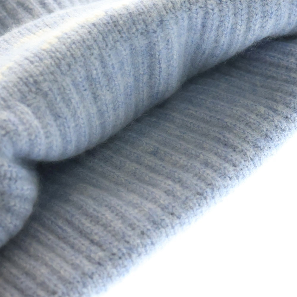 CHROME HEARTS(クロムハーツ) スターボール付きニット帽 BIG DADDY ビッグ ダディ ブルー