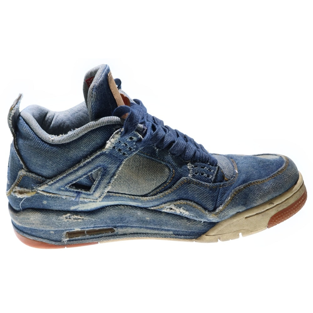 NIKE(ナイキ) AIR JORDAN 4 RETRO LEVIS NRG DENIM エアジョーダンレトロ4 ハイカットスニーカー インディゴ 27.5cm AO2571-401