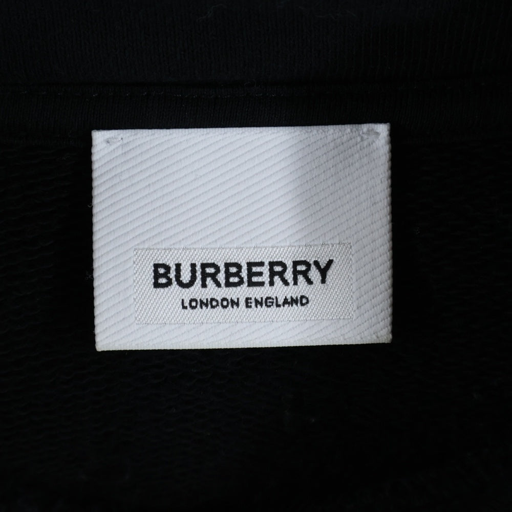 BURBERRY(バーバリー) ホースフェリープリント プルオーバーパーカー フーディー ブラック 8040767