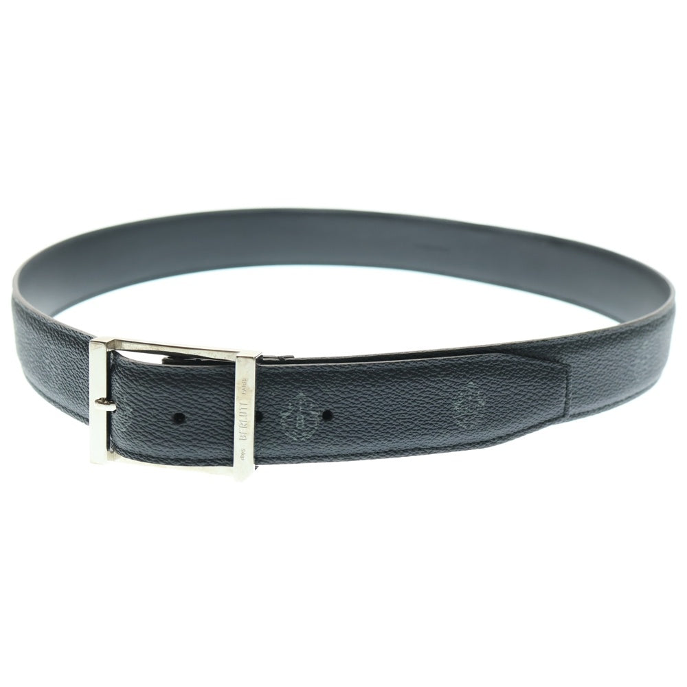 Berluti(ベルルッティ) スクエアバックル シグネチャー レザーベルト ブラック